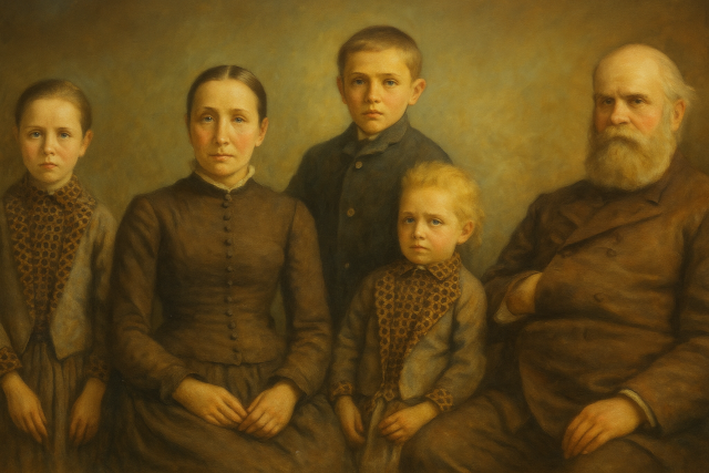 Johann Wieler and family- 1889