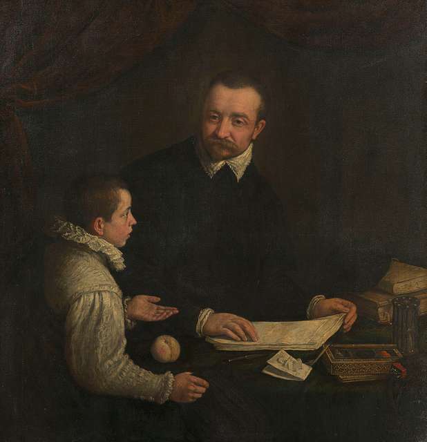 Portrait of a Boy with his Tutor