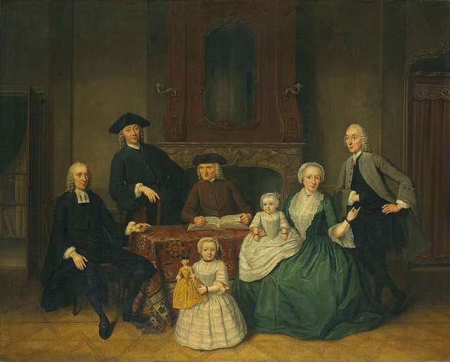 Familieportret van de Amsterdamse doopsgezinde familie Brak