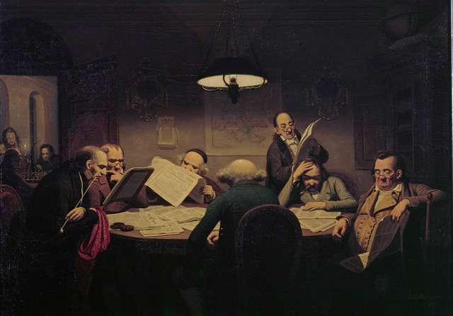 Das Lesekabinett- J. P. Hasenclever 1843